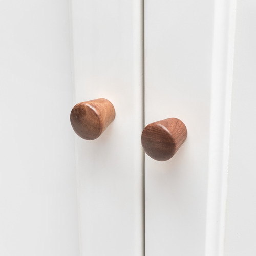 Loch Walnut Cylinder Knob