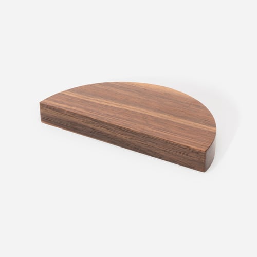 Loch Walnut Half Moon Cabinet Handle