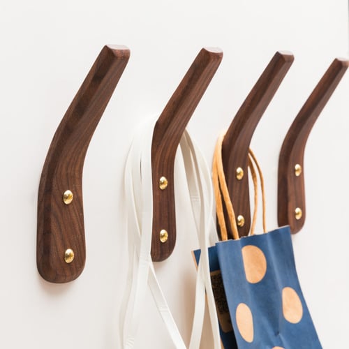 Walnut Wood Bend Hook