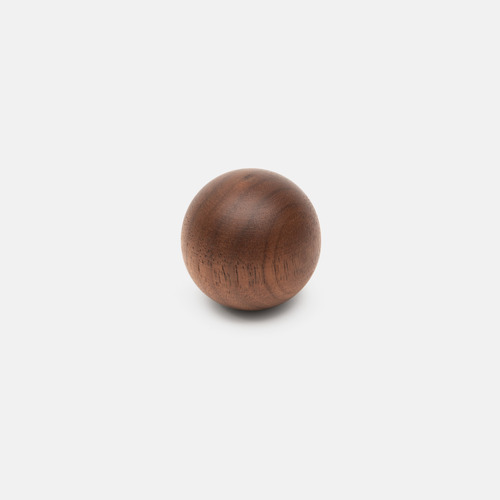 Loch Walnut Sphere Knob
