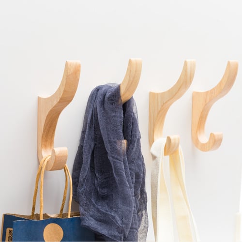 top & Tail Wooden Wall Hook