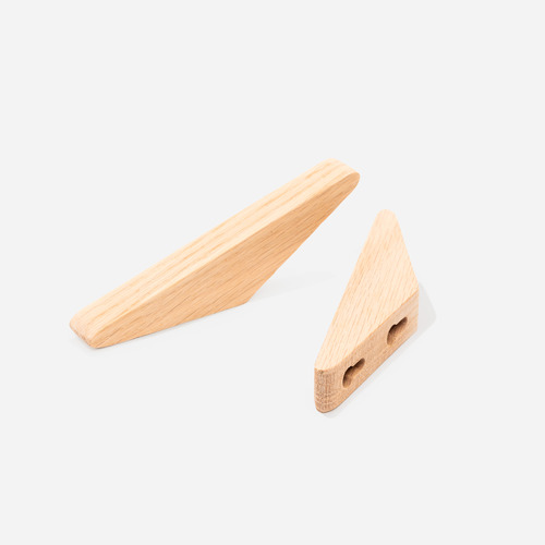 Rubberwood Wedged Wall Hook