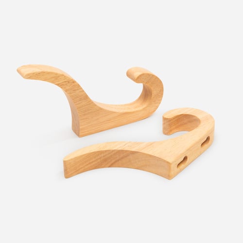 top & Tail Wooden Wall Hook