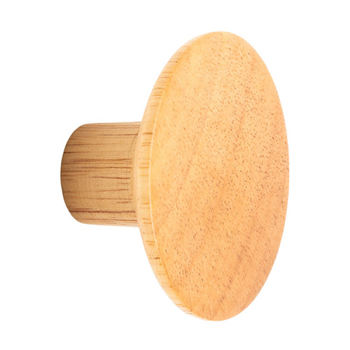 Round Rubberwood Wall Hook