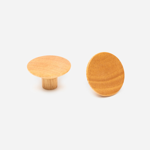 Round Rubberwood Wall Hook