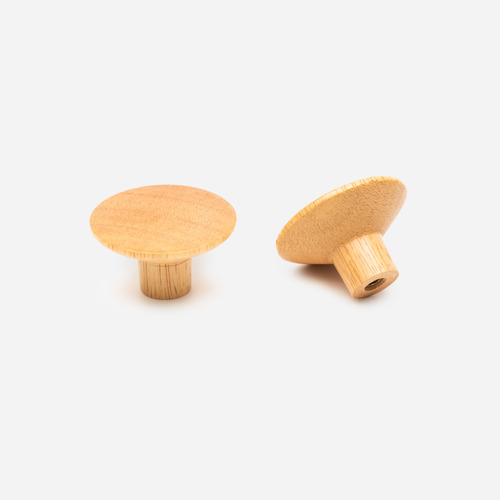 Round Rubberwood Wall Hook