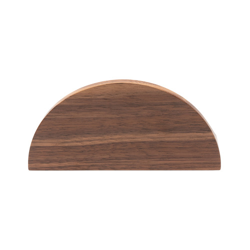 Loch Walnut Half Moon Cabinet Handle