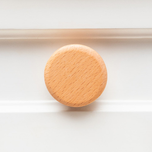 Loch Beech Wood Cone Cabinet Knob
