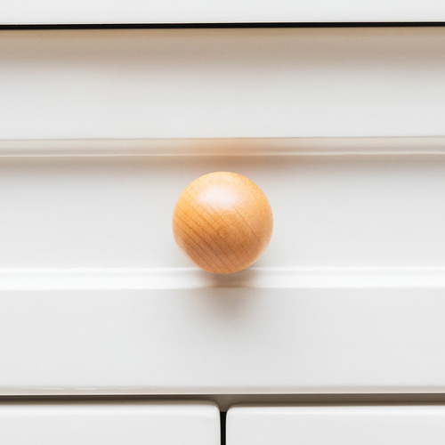 Loch Beech Wood Sphere Cabinet Knob
