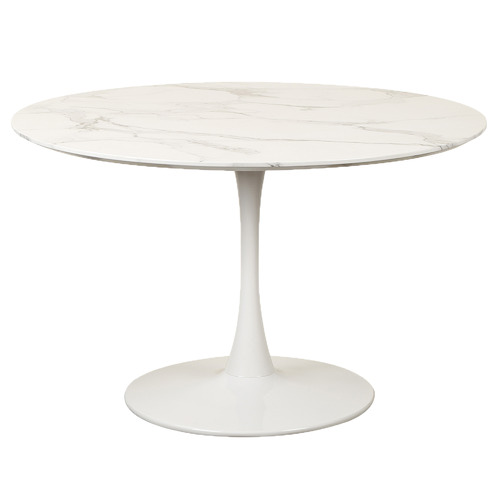 White Lilly Marbled Dining Table