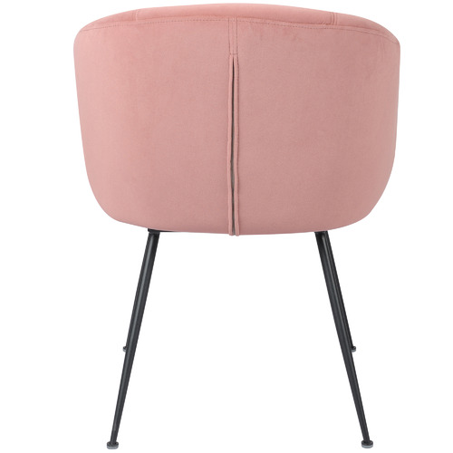Rose Matte Velvet Dining Chairs