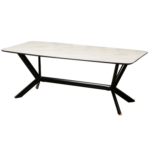 white rectangle table