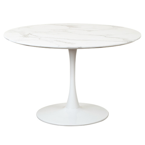 White Lilly Marbled Dining Table