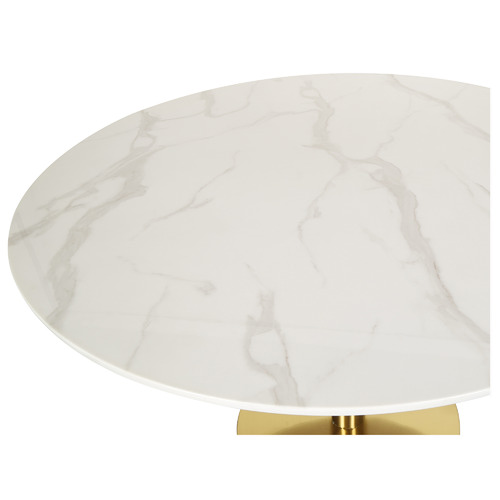 Gold Base Parkinson Round Dining Table