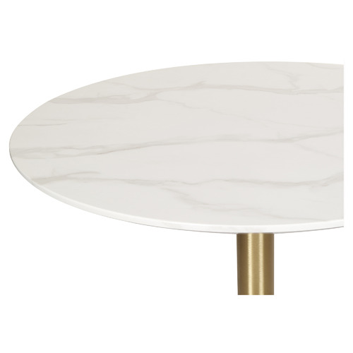 Gold Base Parkinson Round Dining Table