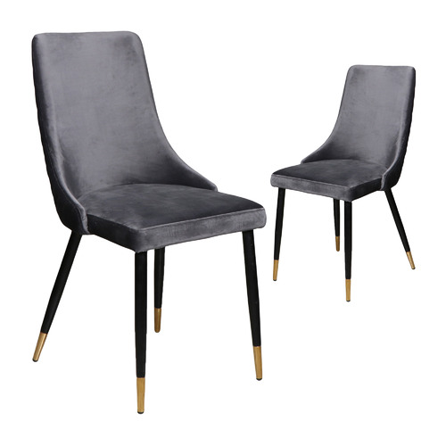 Keys Road Designs Casey Velvet Dining Chairs | Temple & Webster