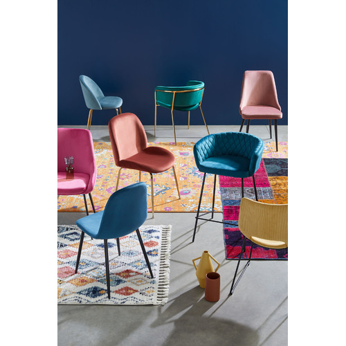 Keys Road Designs Hage Velvet Dining Chairs Temple & ster