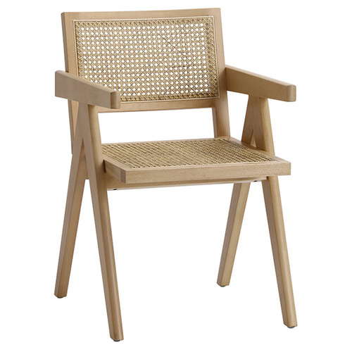 Black Yasin Rattan Armchair