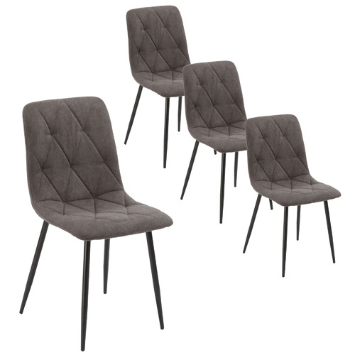 grey wipeable dining chairs