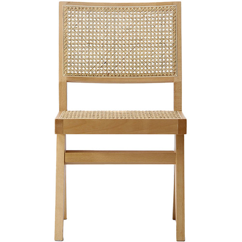 Keys Road Designs Maeve Beech Wood And Rattan Dining Chairs Temple