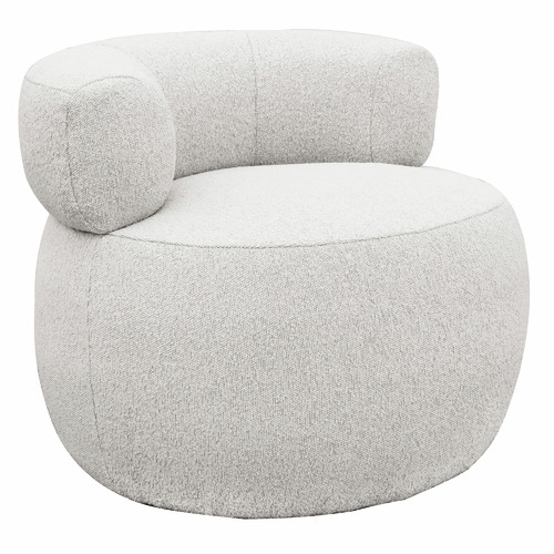 Brey Boucle Swivel Accent Chair
