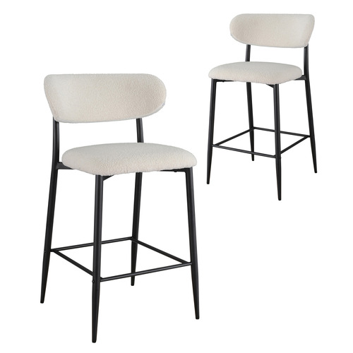 66cm Lorwie Boucle Barstools