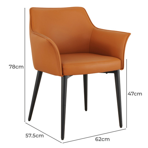 Miles Faux Leather Dining Chairs Temple & ster