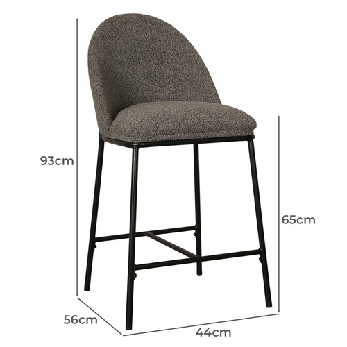 65cm Demie Boucle Barstools