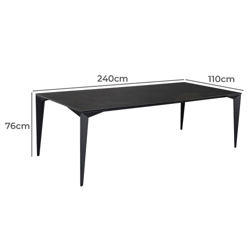 Black Quill Outdoor Dining Table