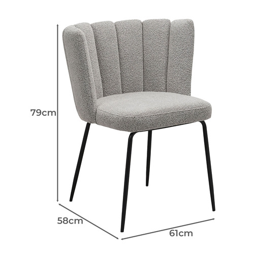Bannon Boucle Dining Chairs