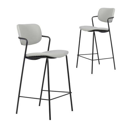 66cm Morcant Faux Leather Bar Stools
