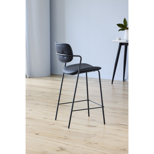 66cm-Polarvide-Faux-Leather-Bar-Stools