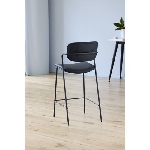 66cm-Polarvide-Faux-Leather-Bar-Stools