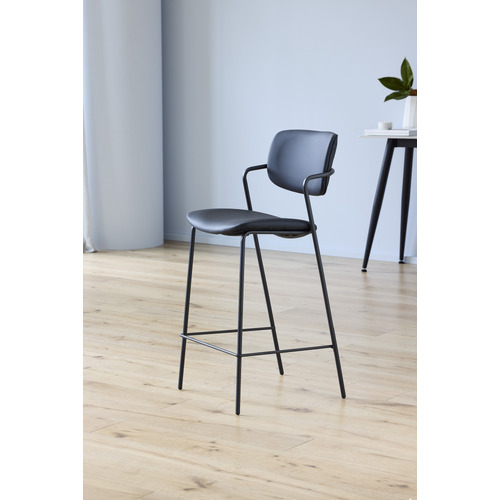 66cm-Polarvide-Faux-Leather-Bar-Stools