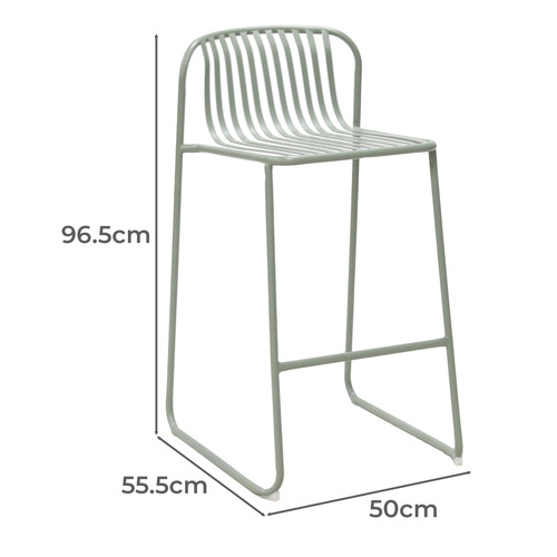 75cm Swan Curved Outdoor Bar Stools