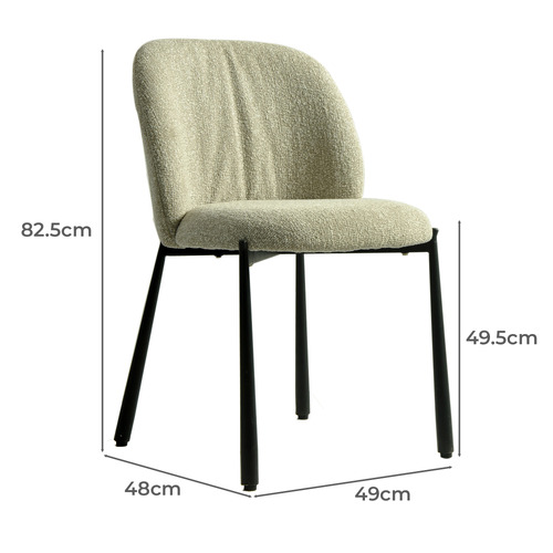 Raiden Boucle Dining Chairs