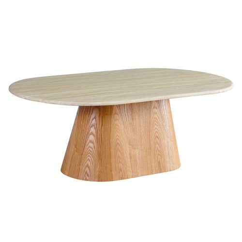 Wesley Oval Marble Coffee Table