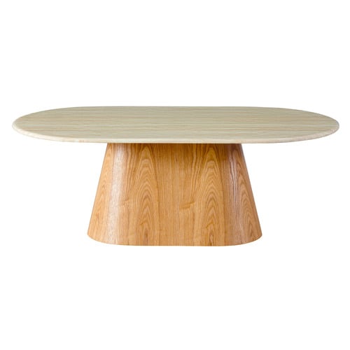 Wesley Oval Marble Coffee Table