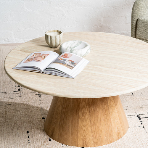 Wesley Round Marble Coffee Table