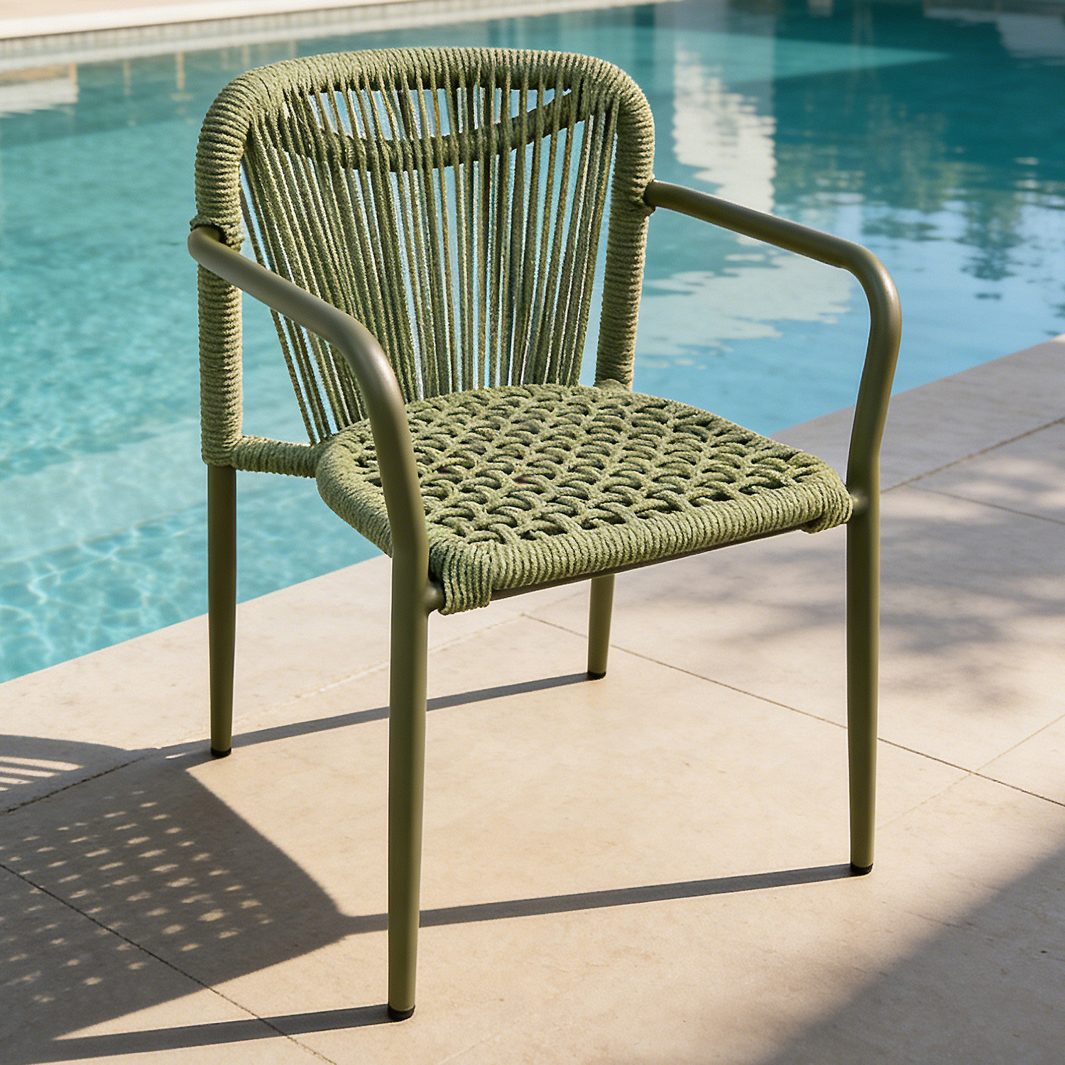 Cyra Rope Weave Outdoor Dining Chairs