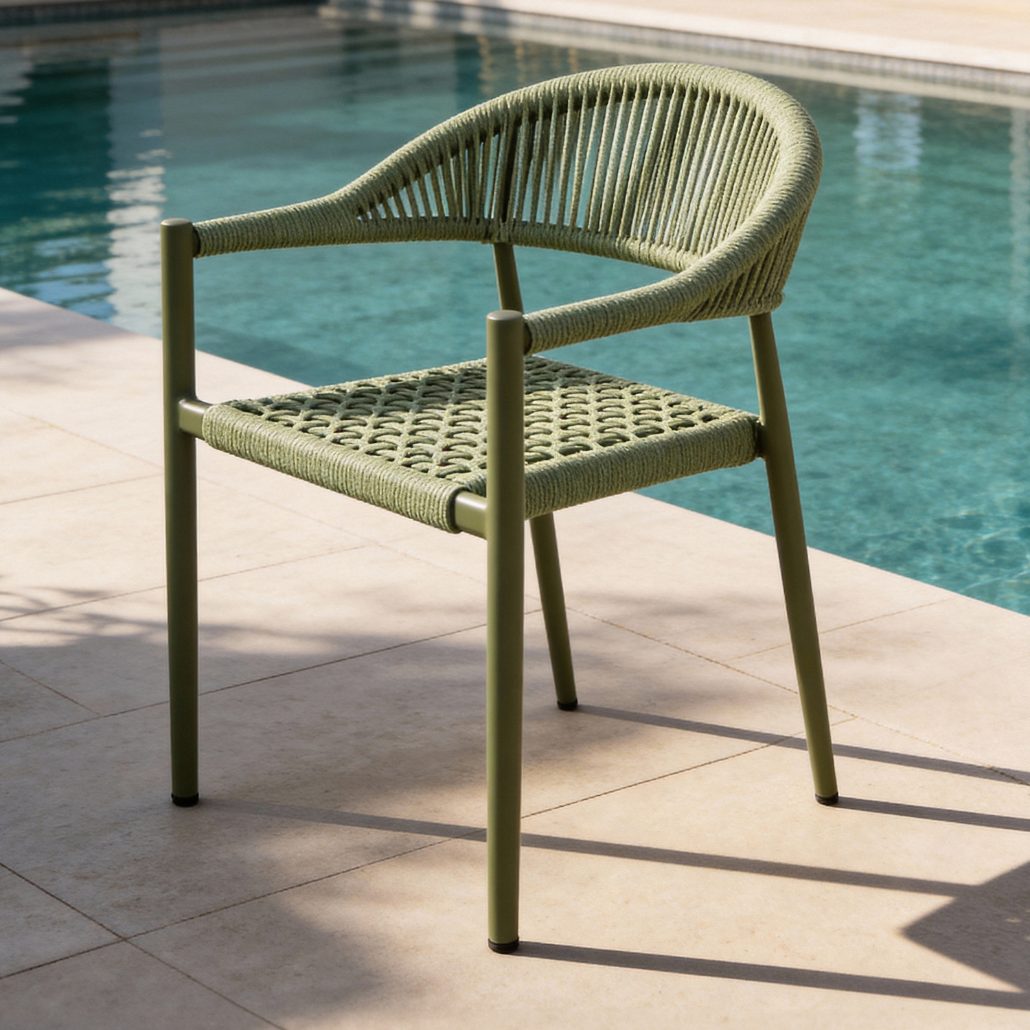 Aeliana Rope Weave Outdoor Dining Chairs