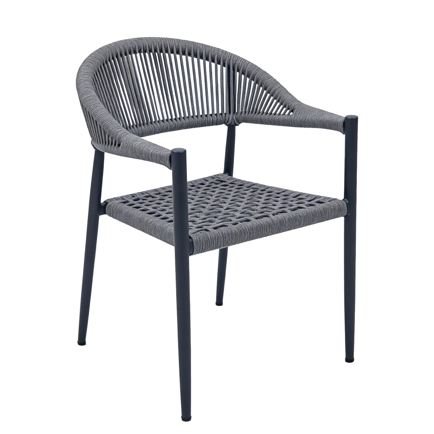Aeliana Rope Weave Outdoor Dining Chairs