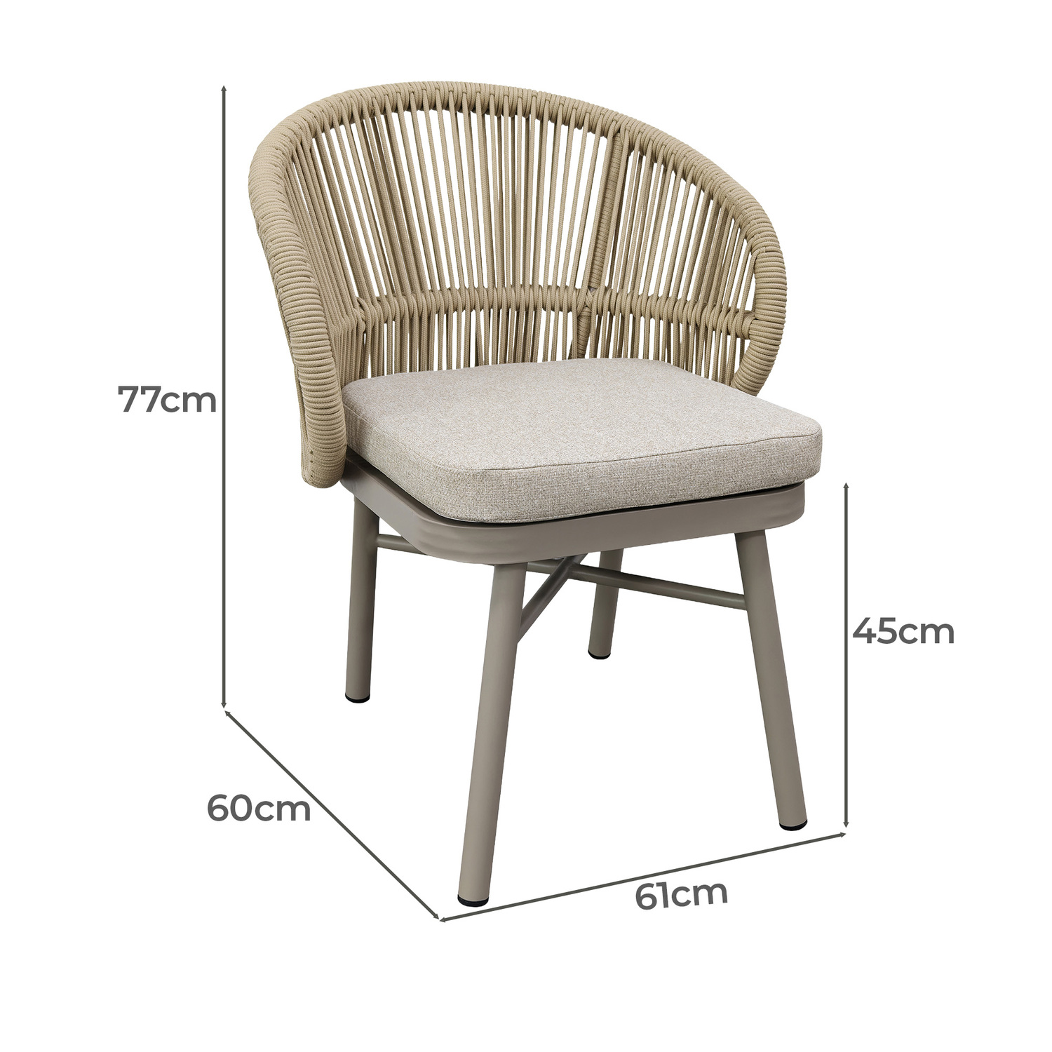 Amabel Rope Outdoor Dining Chairs