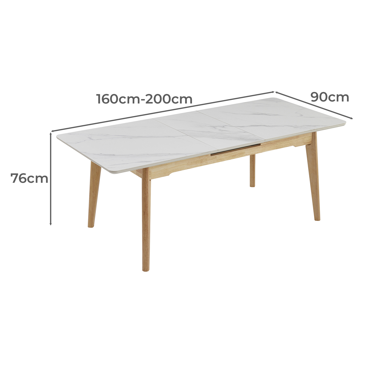 Delray Extendable Ceramic Dining Table