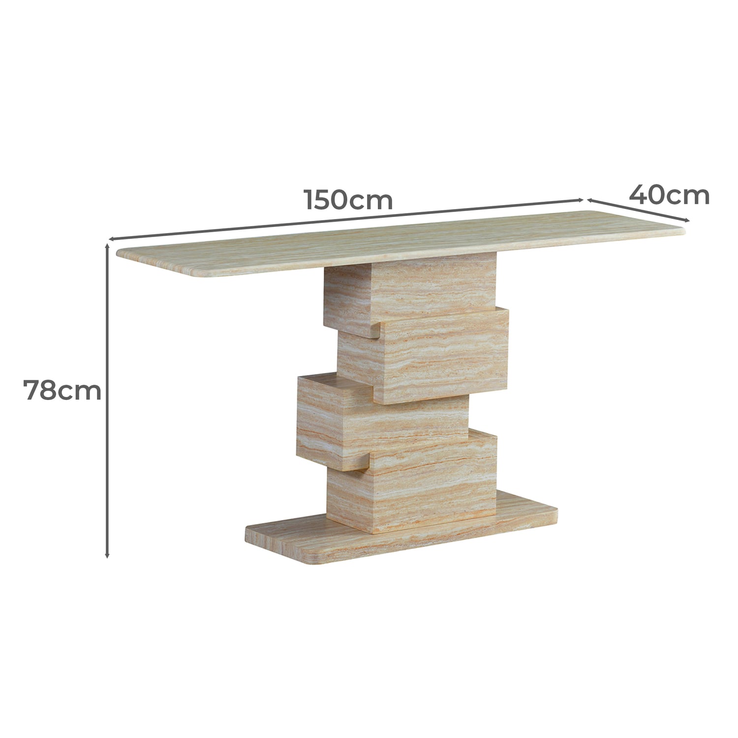 Easton Marble Console Table