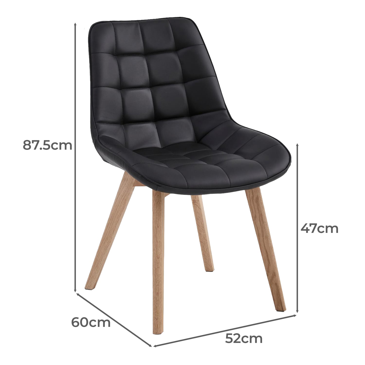Fresno Faux Leather Dining Chairs