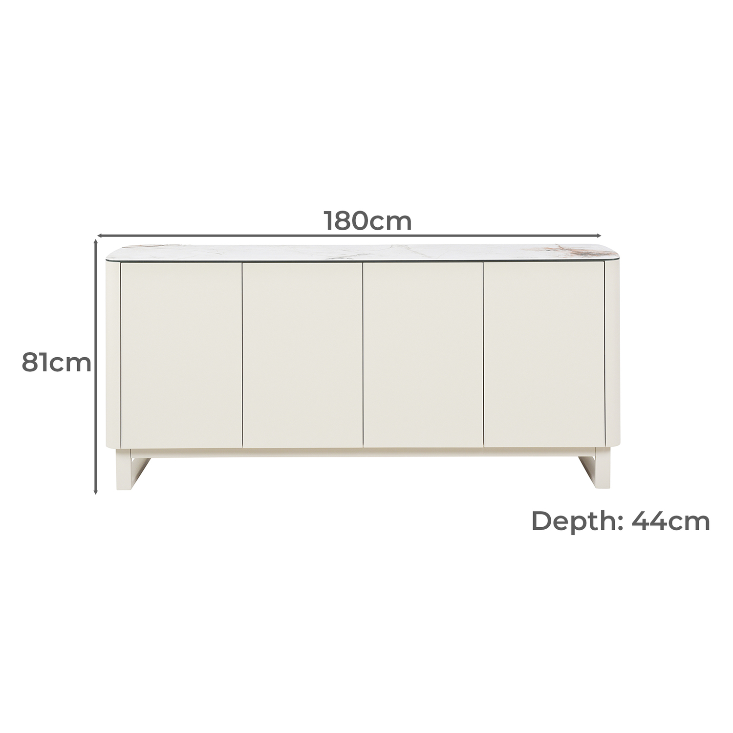 Milford Ceramic & Glass Sideboard