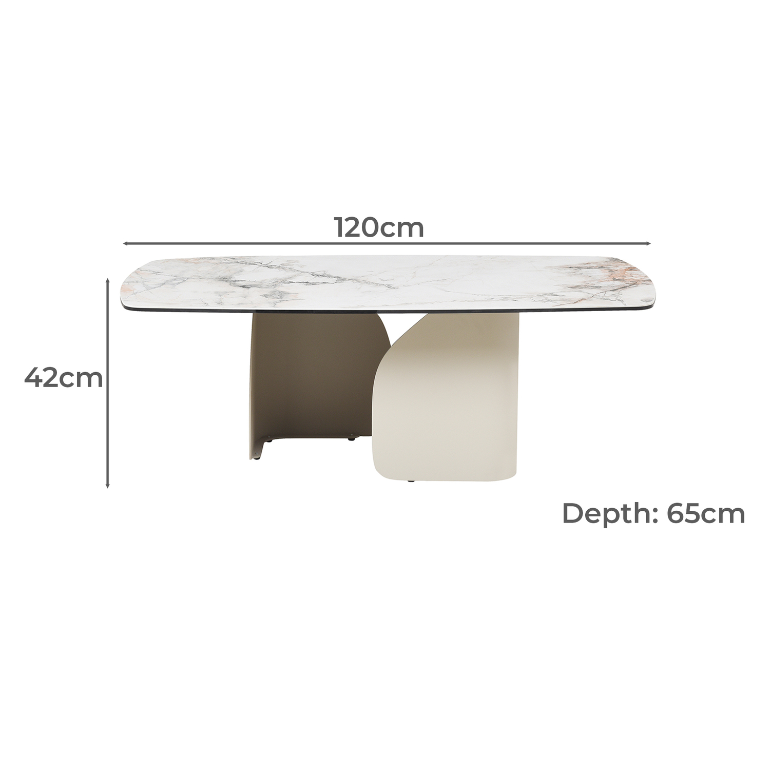 Milford Ceramic & Glass Coffee Table