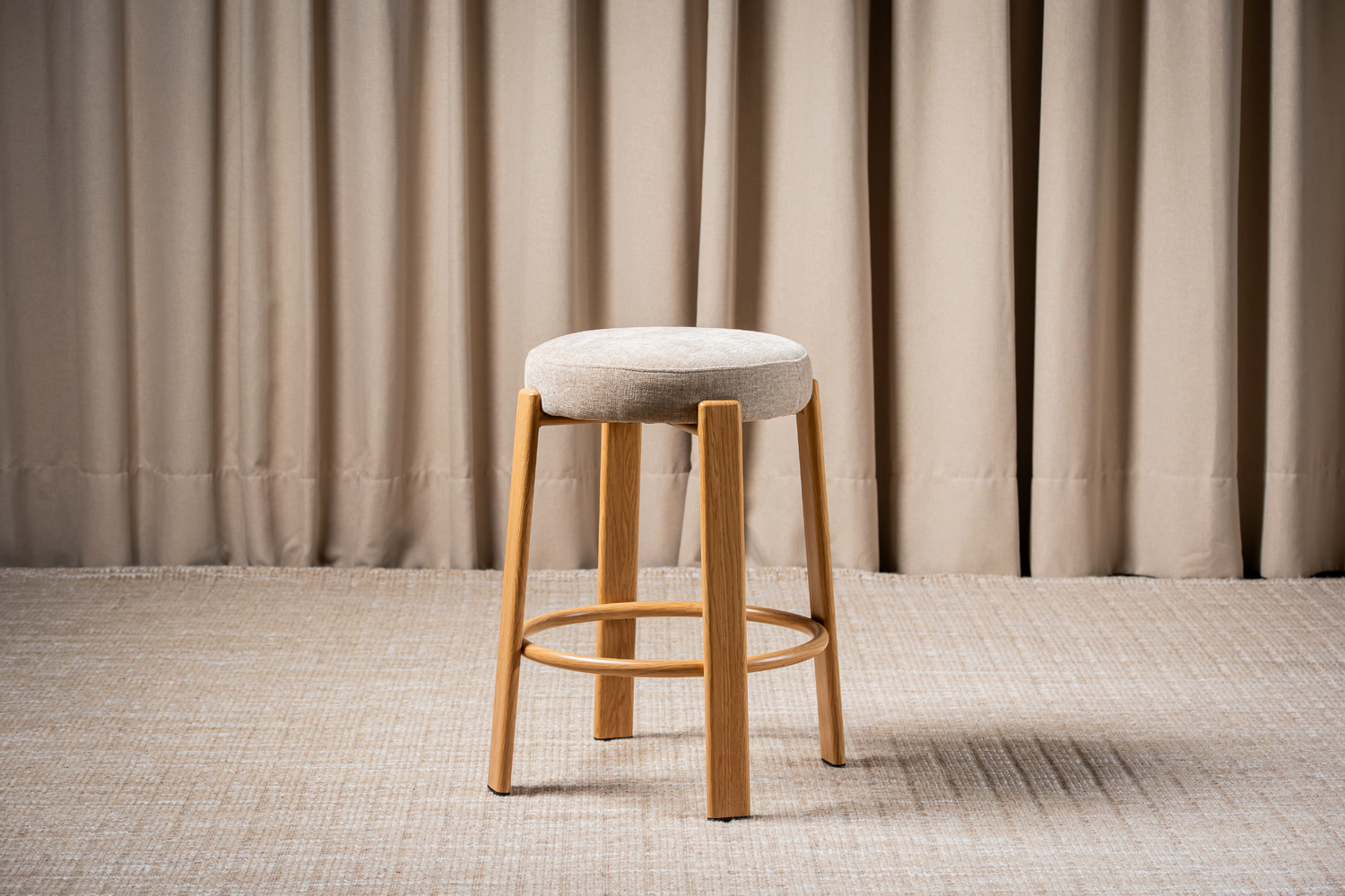 63.5cm Orin Chenille Bar Stools