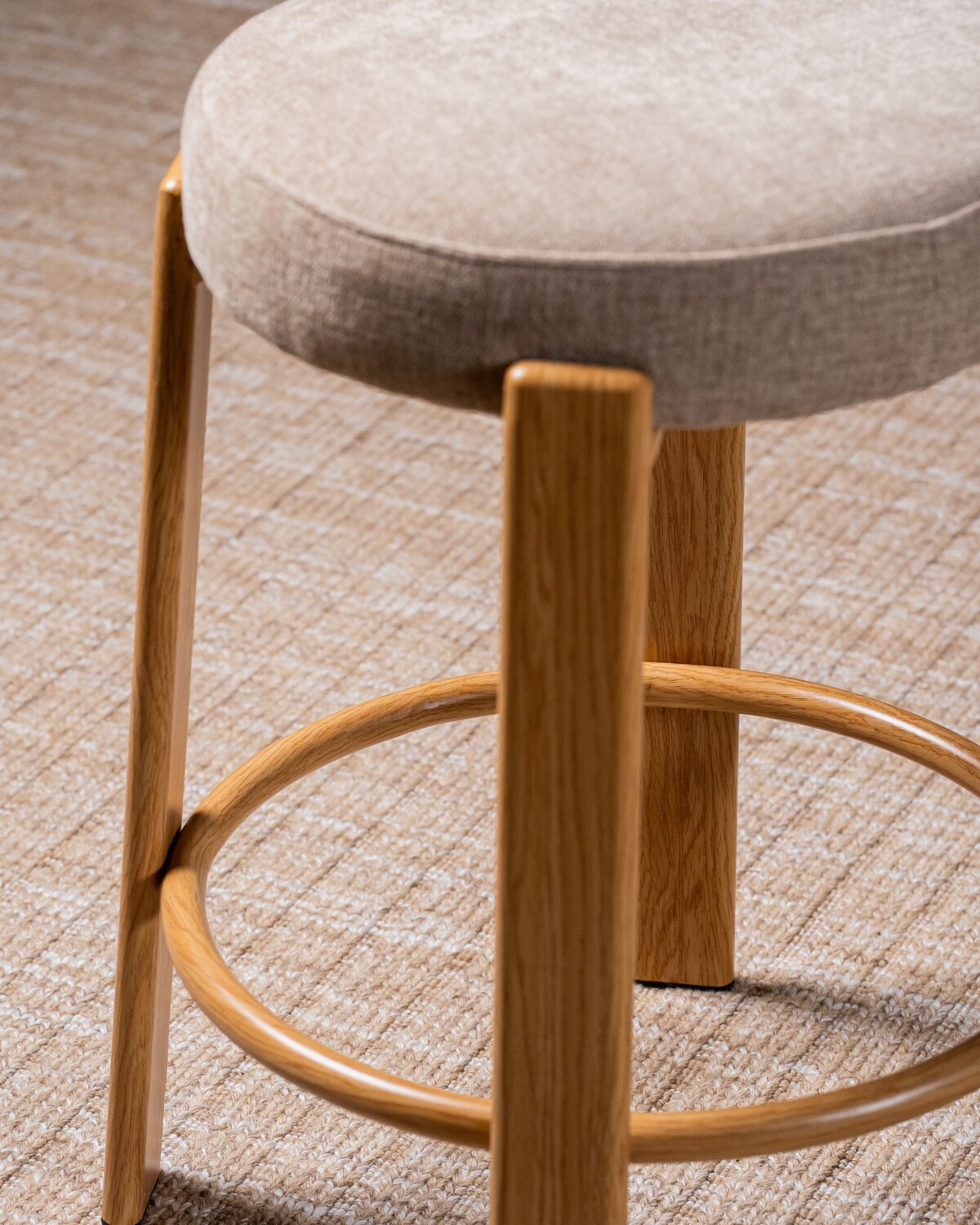 63.5cm Orin Chenille Bar Stools